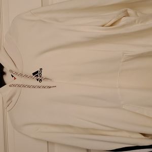 Men's White Adidas hoodie XL